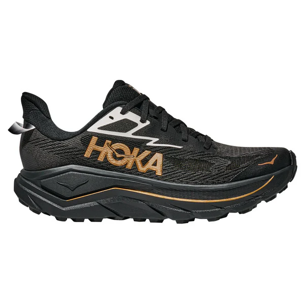Women's Hoka Challenger 8, Black/Gold, 7 B Medium