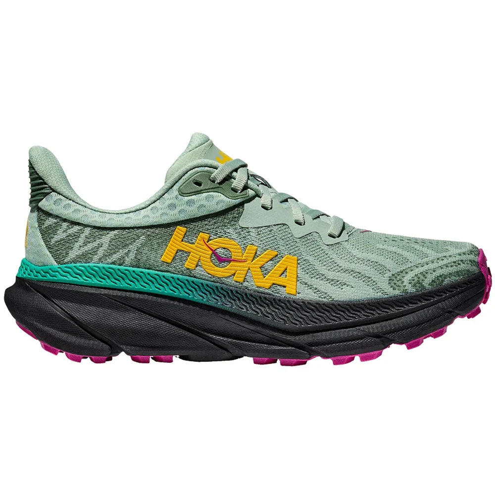 Women's Hoka Challenger ATR 7, Aloe Vera/Black, 9 B Medium