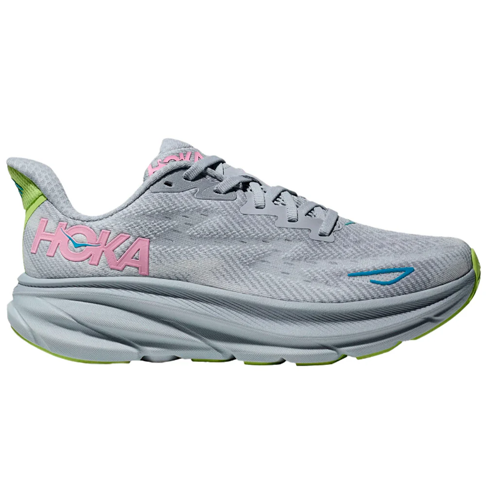 Women's Hoka Clifton 9, Gull/Sea Ice, 8.5 D Wide