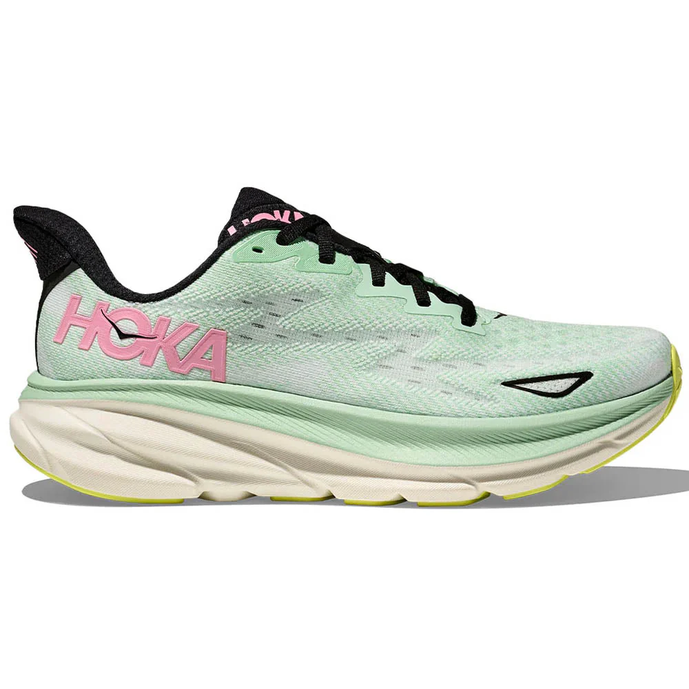 Women's Hoka Clifton 9, Mint Fluorite/Snow Melt, 7 B Medium