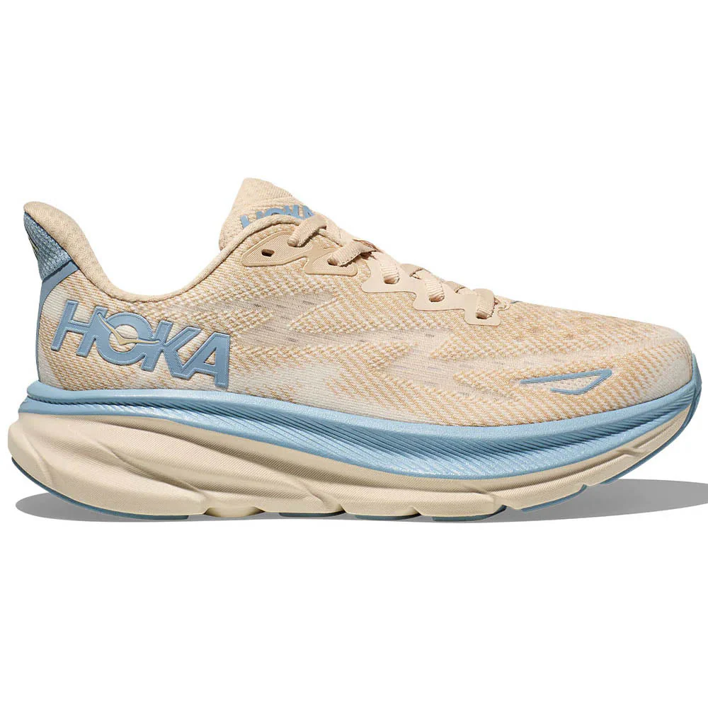 Women's Hoka Clifton 9, Oak/Alabaster, 10.5 B Medium