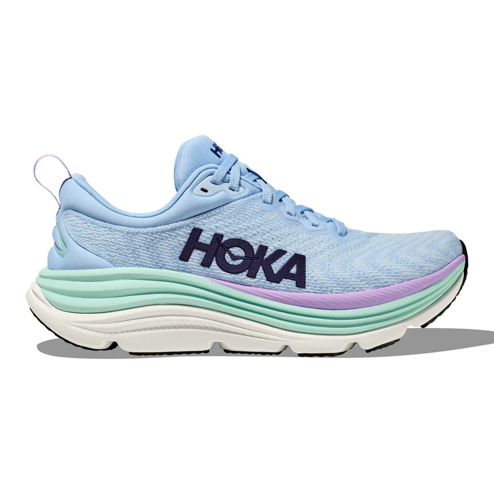 Women's Hoka Gaviota 5, Airy Blue/Sunlit Ocean, 8.5 D Wide