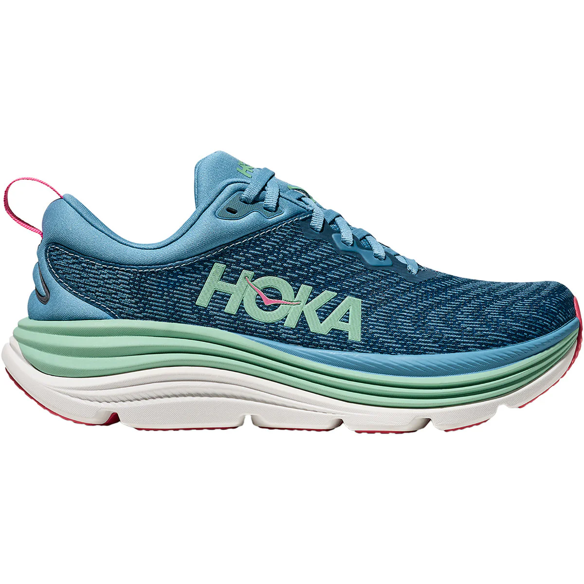 Women's Hoka Gaviota 5, Alpine Blue/Jadeite, 10 D Wide