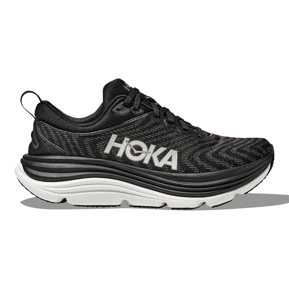 Women's Hoka Gaviota 5, Black/White, 8.5 D Wide