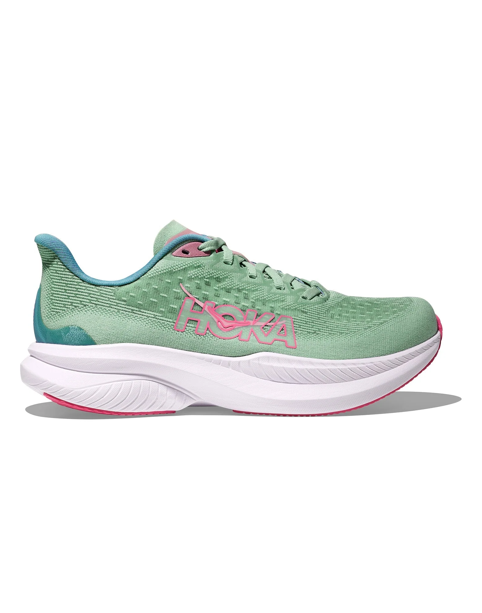 Women's Hoka Mach 6, Jadeite/Alpine Blue, 10.5 B Medium