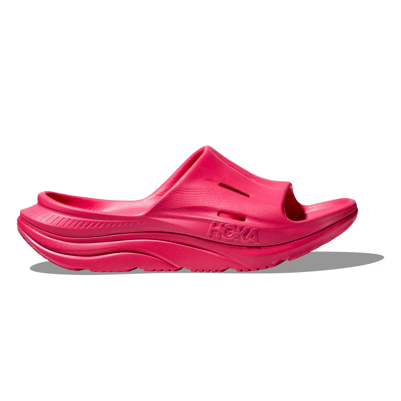 Women's Hoka Ora Recovery Slide 3, Raspberry/Raspberry, 8 B Medium