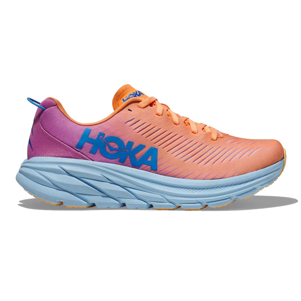 Women's Hoka Rincon 3, Mock Orange/Cyclamen, 9.5 B Medium