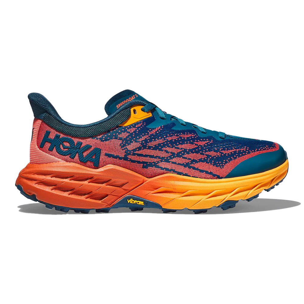 Women's Hoka Speedgoat 5, Blue Coral/Camellia, 9.5 D Wide