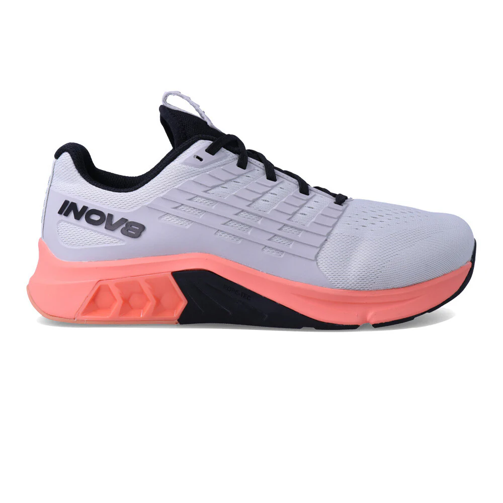 Women's Inov8 F-Lite Max, Light Grey/Coral/Black, 8 D Wide