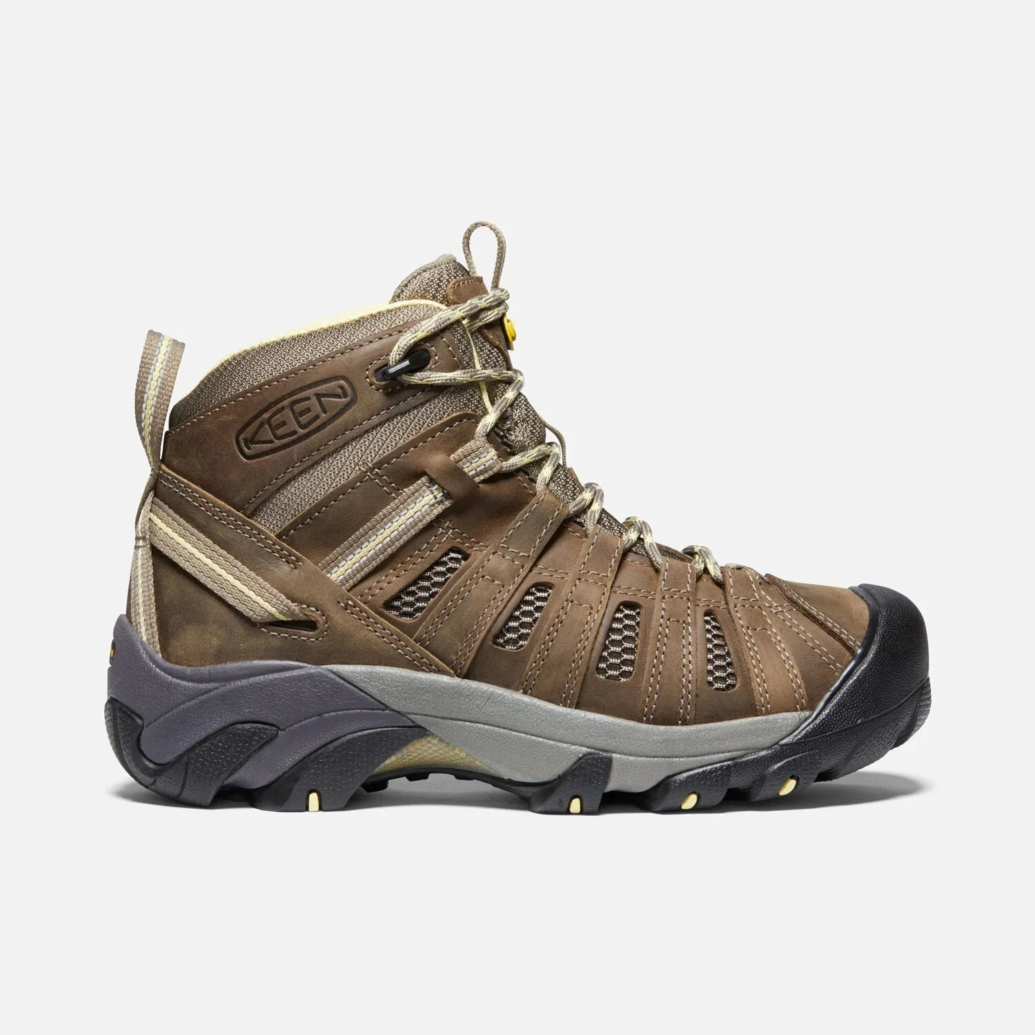 Women's Keen Voyageur Mid, Brindle/Custard, 8.5 B Medium