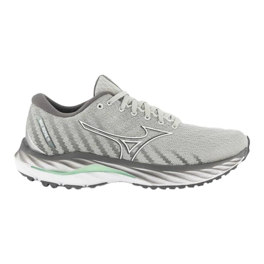 Women's Mizuno Wave Inspire 19, Harbor Mist-White, 8 B Medium