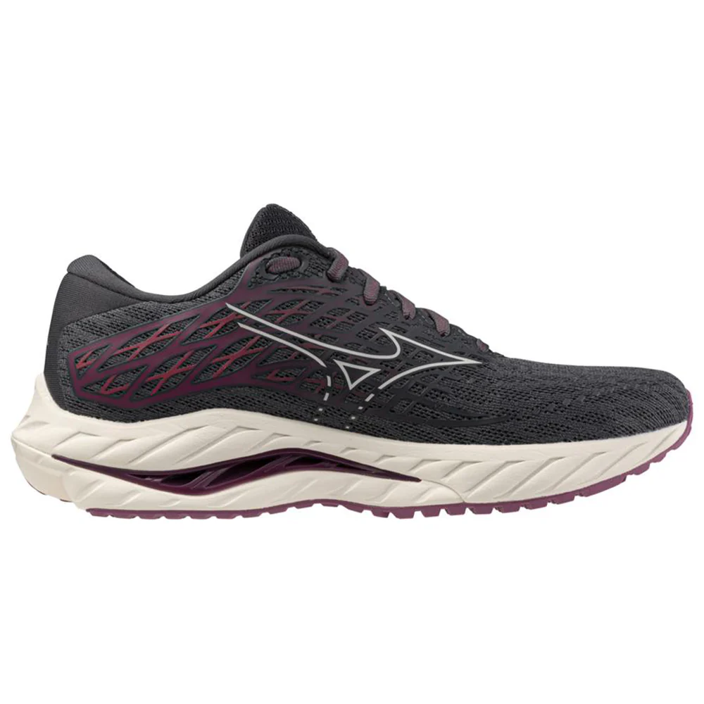 Women's Mizuno Wave Inspire 20, Ebony/White Sand, 9.5 B Medium