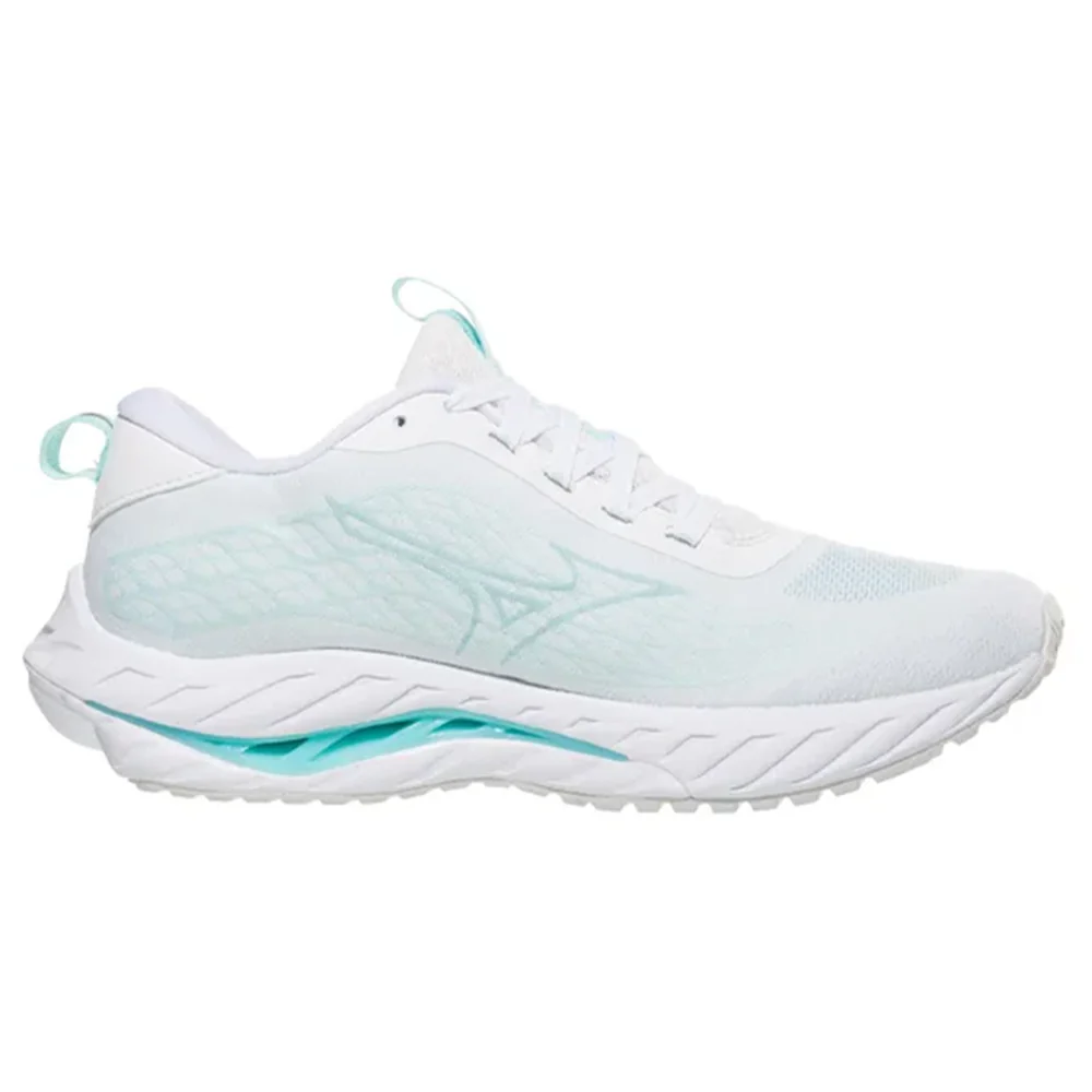 Women's Mizuno Wave Inspire 20 SSW, White/Aquifer, 9.5 B Medium