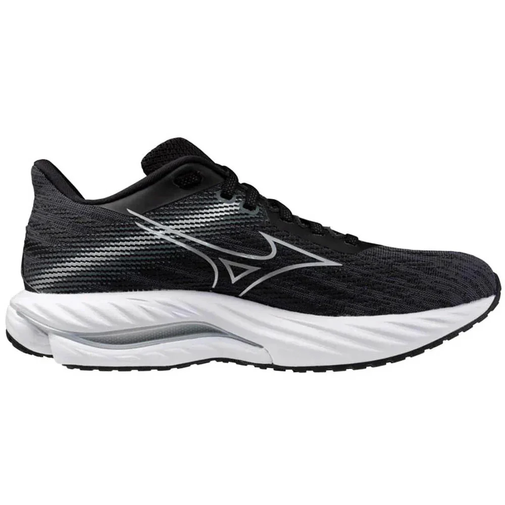 Women's Mizuno Wave Inspire 21, Black/Silver, 8 D Wide