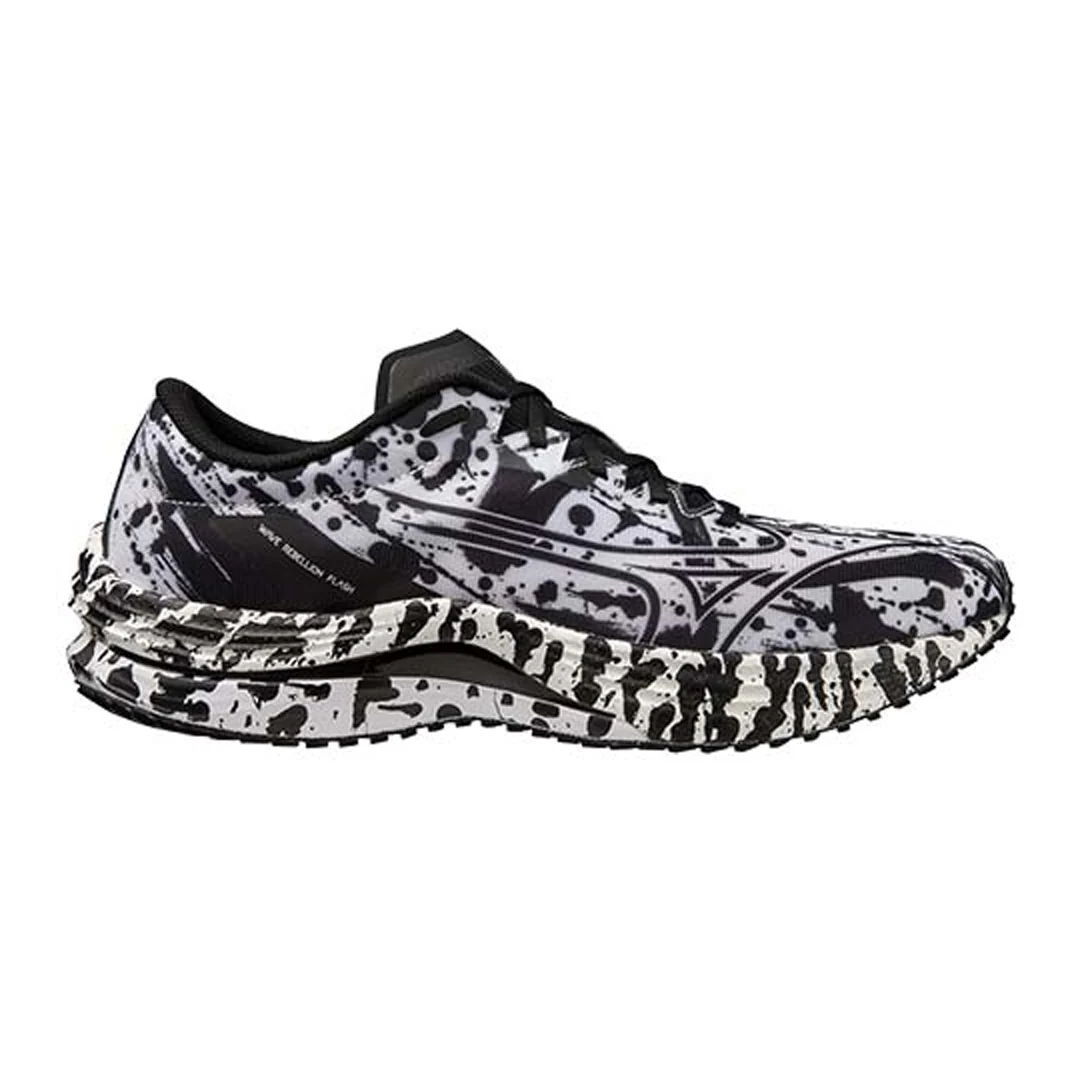 Women's Mizuno Wave Rebellion Flash, White/Black, 8.5 B Medium