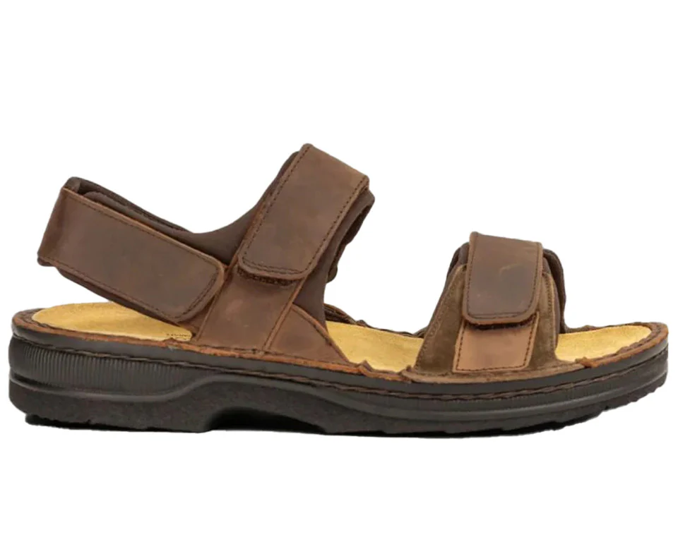 Women's Naot Arthur, Crazy Horse Leather/Hash Suede, 9 B Medium