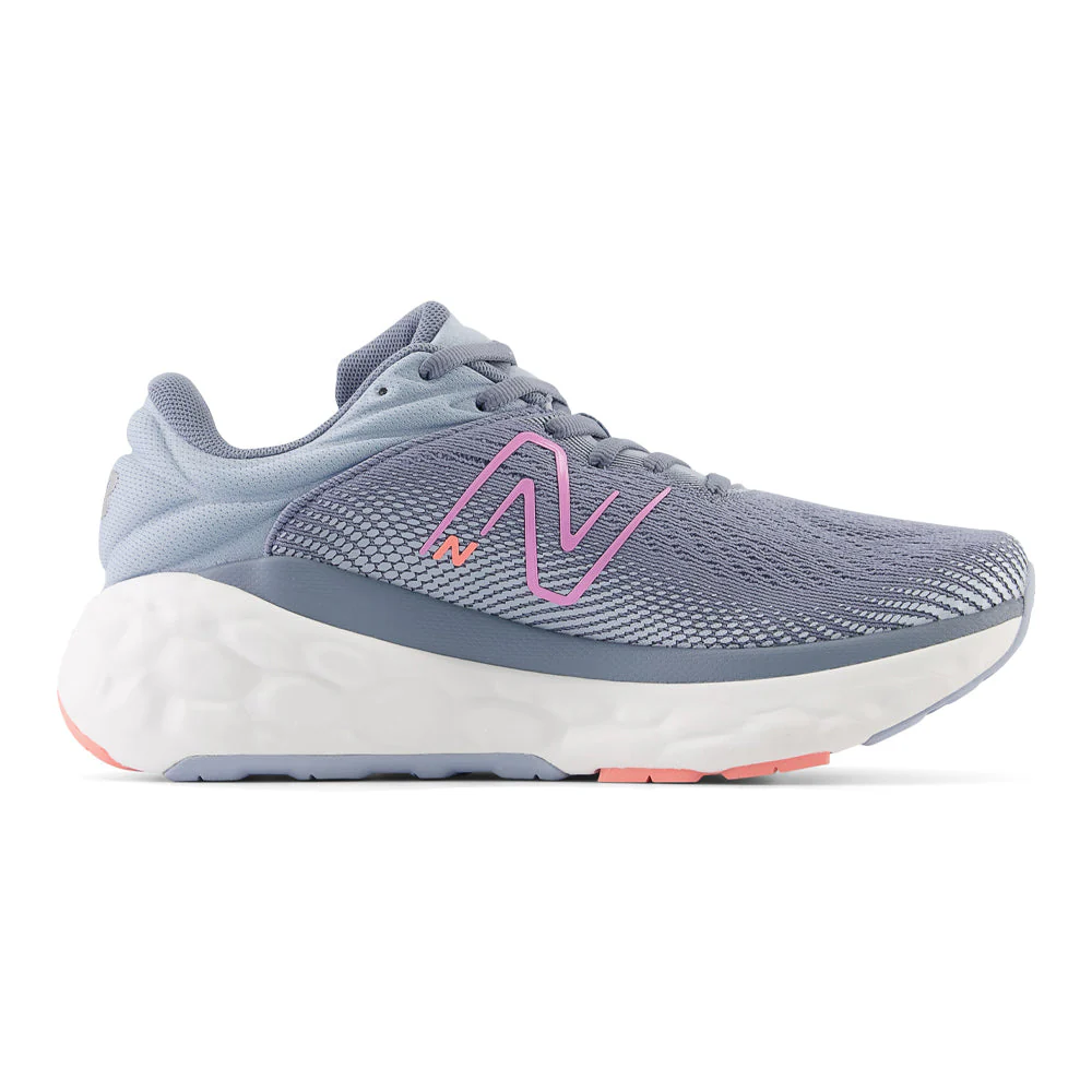 Women's New Balance Fresh Foam X 840v1, Arctic Grey/Raspberry, 10.5 B Medium