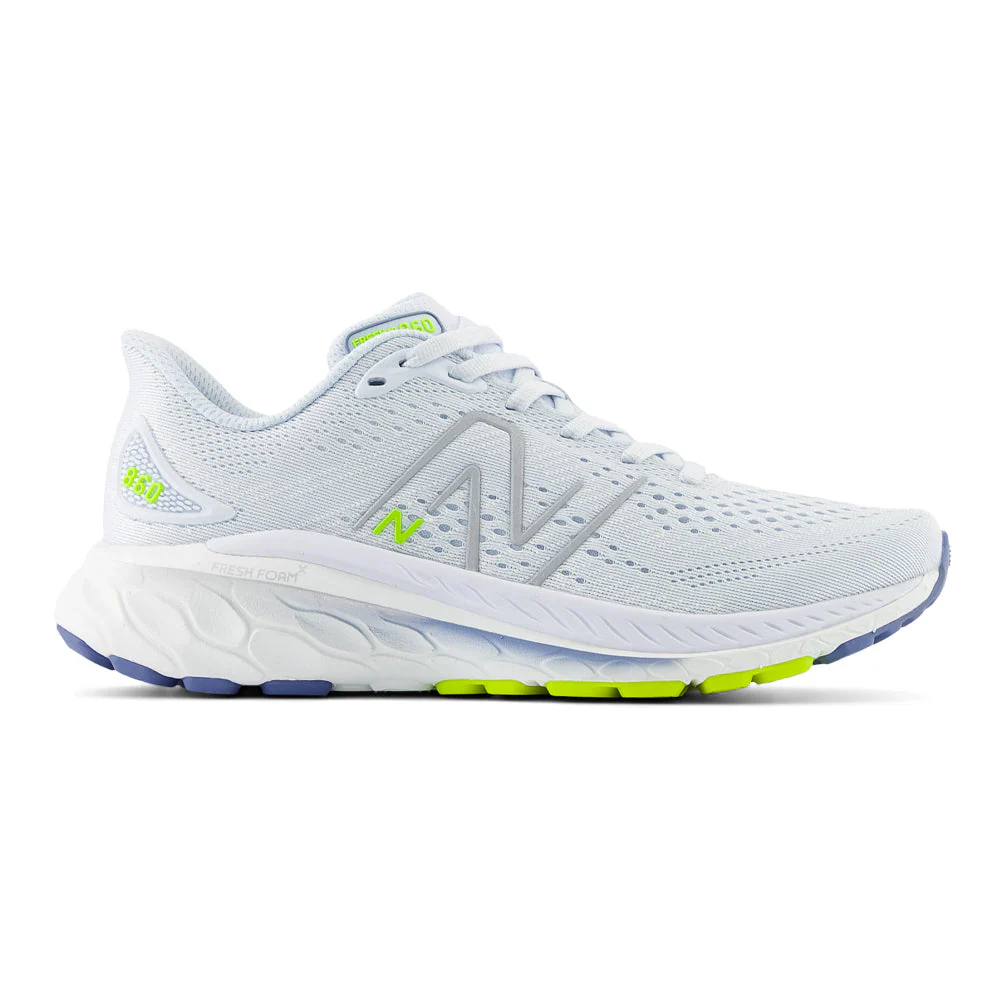 Women's New Balance Fresh Foam X 860v13, Ice Blue/Thirty Watt, 10.5 2E Extra Wide