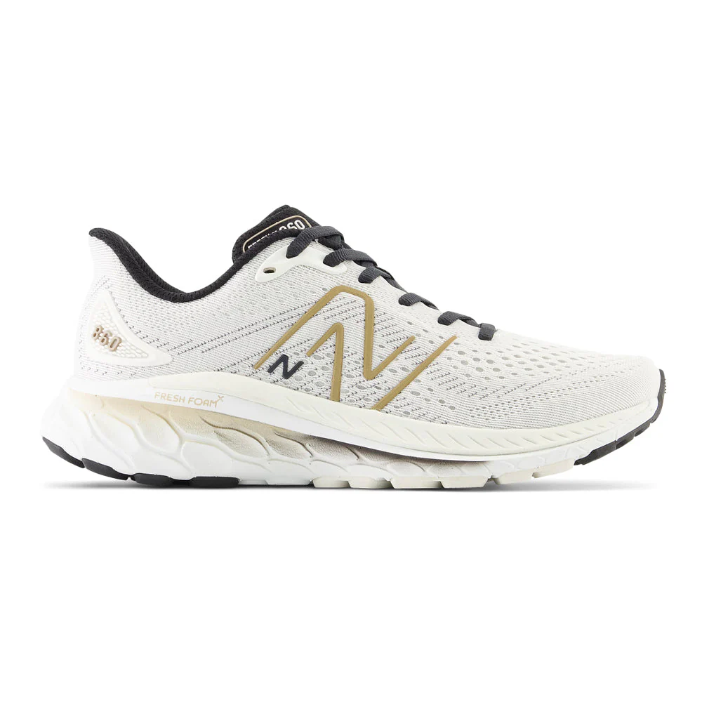 Women's New Balance Fresh Foam X 860v13, Sea Salt/Black, 6.5 B Medium