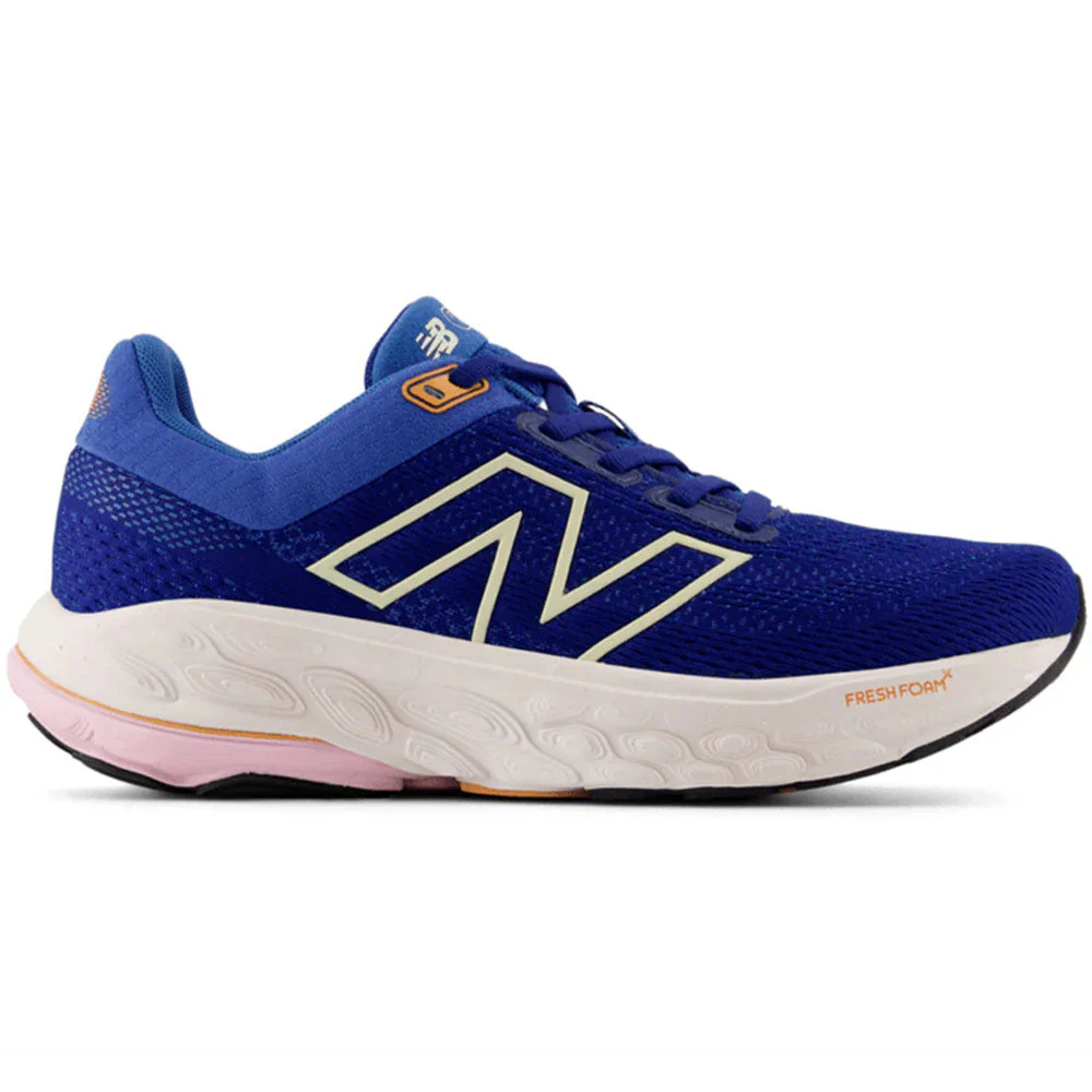 Women's New Balance Fresh Foam X 860v14, Inkwell/Calcium/Washed Pink, 8.5 B Medium