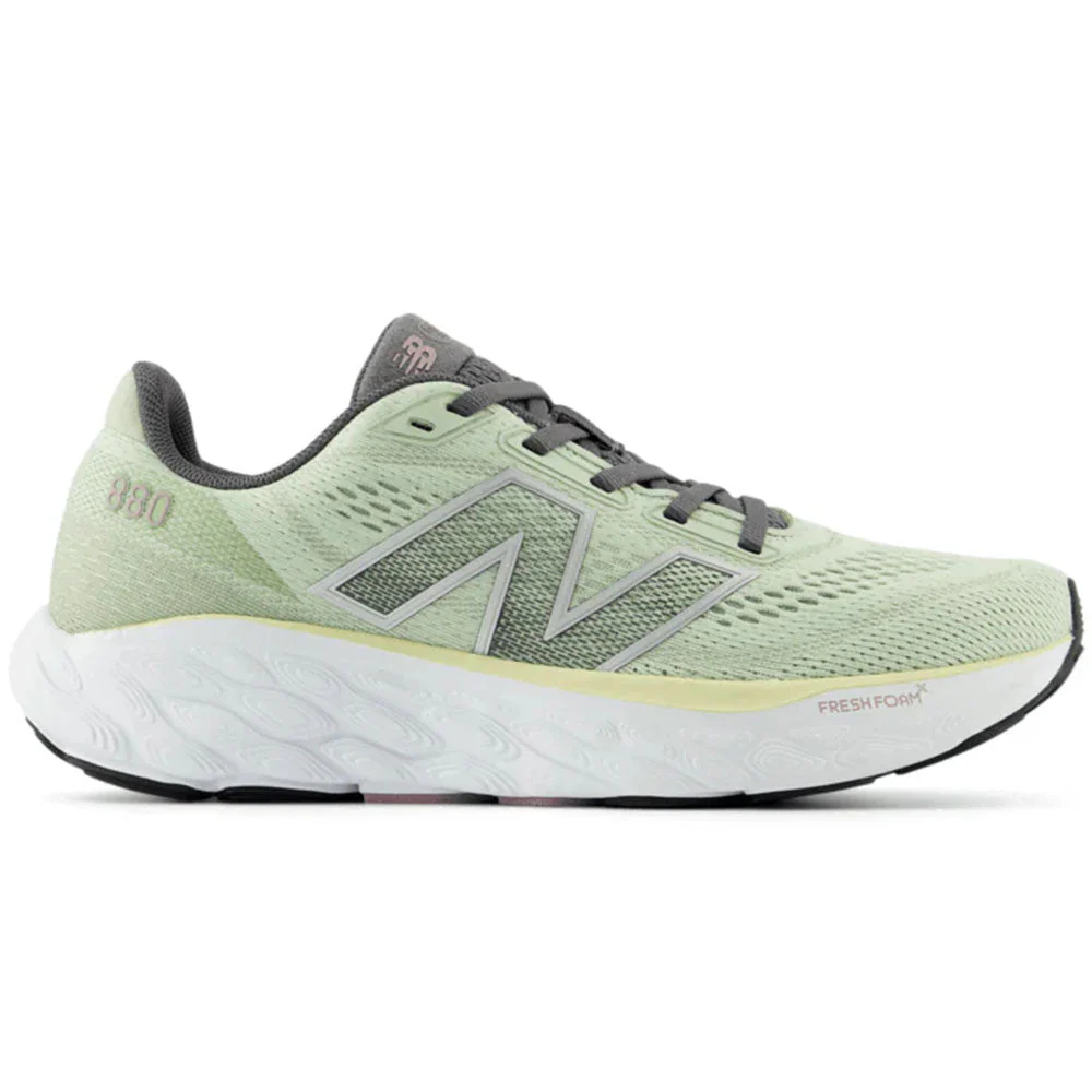 Women's New Balance Fresh Foam X 880v14, Natural Mint/Silver Metallic/Ice Wine, 8.5 B Medium