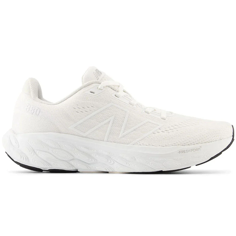 Women's New Balance Fresh Foam X 880v14, White/Silver Metallic/Sea Salt, 8 D Wide