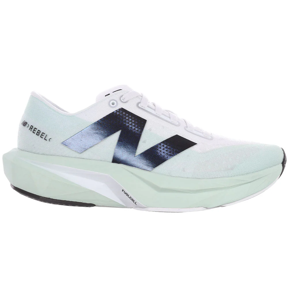 Women's New Balance FuelCell Rebel v4, Clay Ash/White/Black, 7.5 B Medium