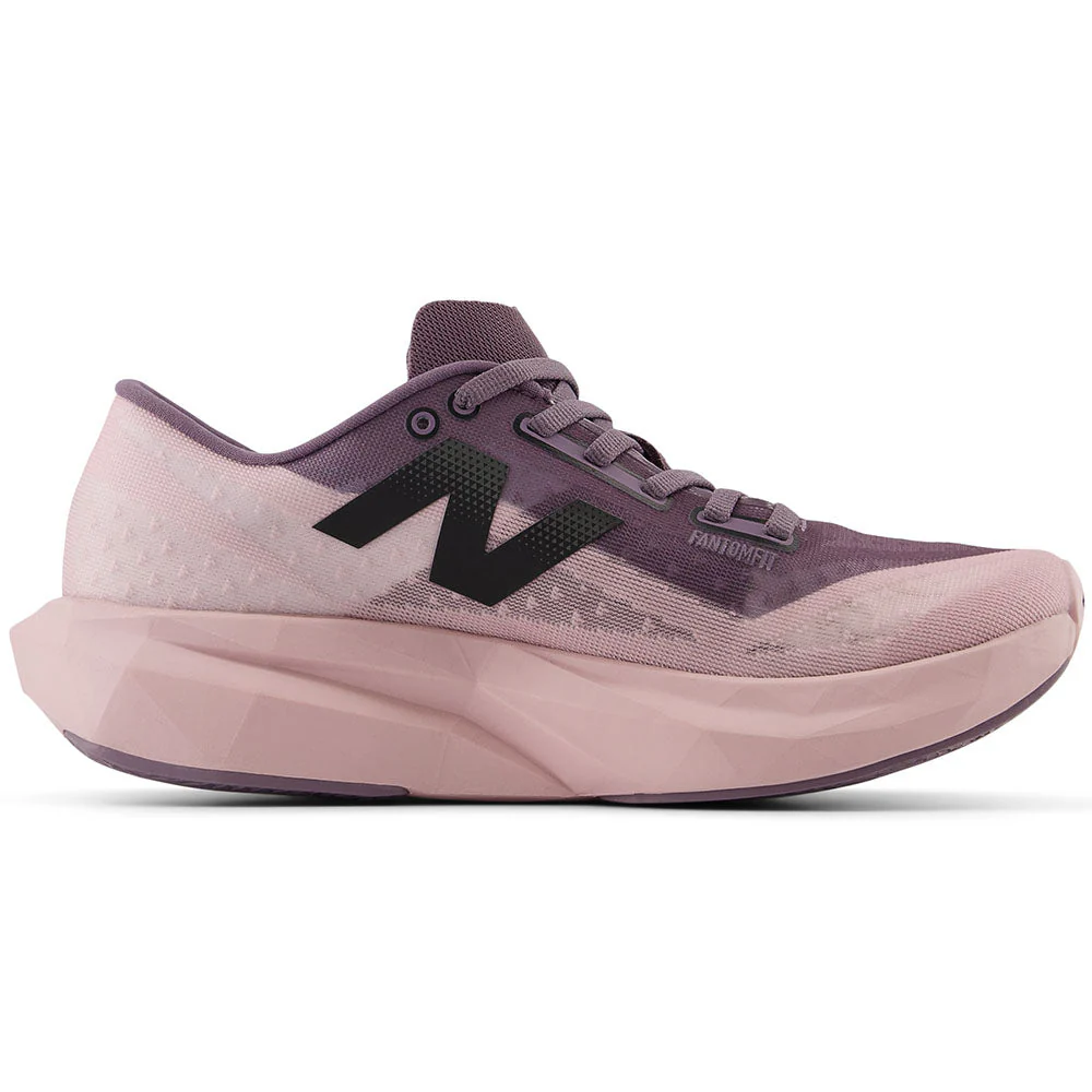 Women's New Balance FuelCell Rebel v4, Twilight Haze/Dark Ice Wine/Black, 8 B Medium