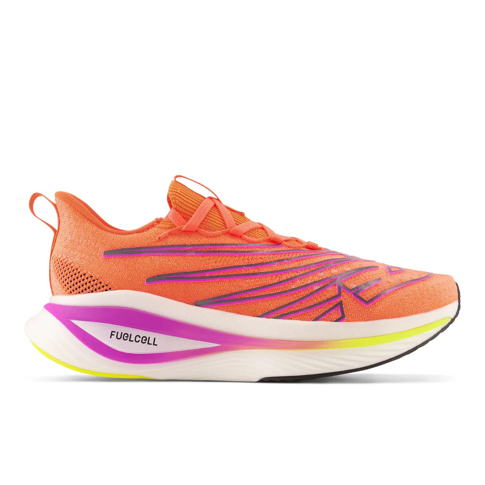 Women's New Balance FuelCell SuperComp Elite V3, Cosmic Rose/Neon Dragonfly/Cosmic Pineapple, 7.5 B Medium