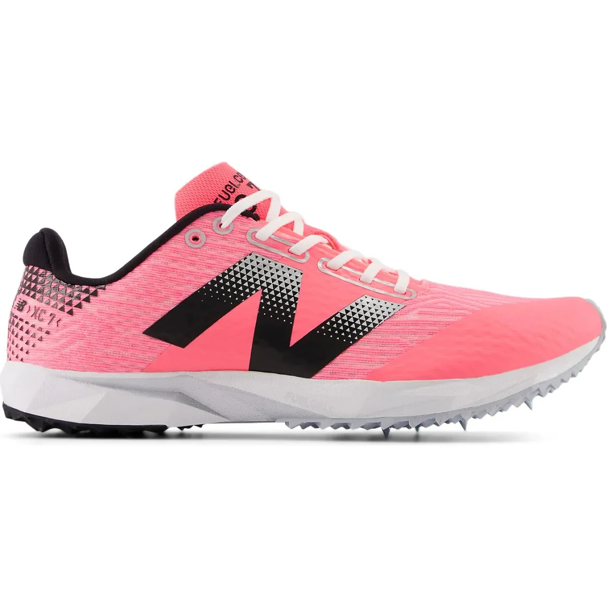 Women's New Balance FuelCell XC7 v5, Ultra Pink/Black, 10 B Medium