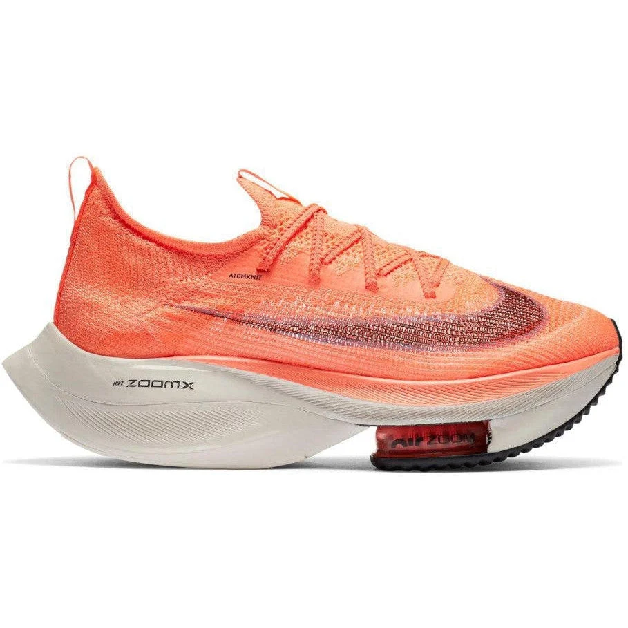 Women's Nike Air Zoom Alphafly NEXT%, Bright Mango/Citron Pulse, 9.5 B Medium