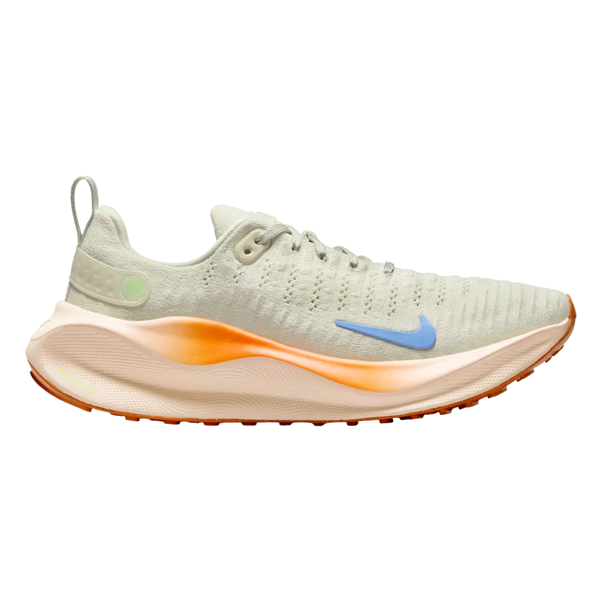Women's Nike InfinityRN 4, Sea Glass/Polar-Safety Orange, 9.5 B Medium