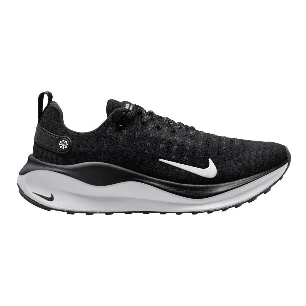 Women's Nike InfinityRN 4, Black/White/Dark Grey, 10 B Medium