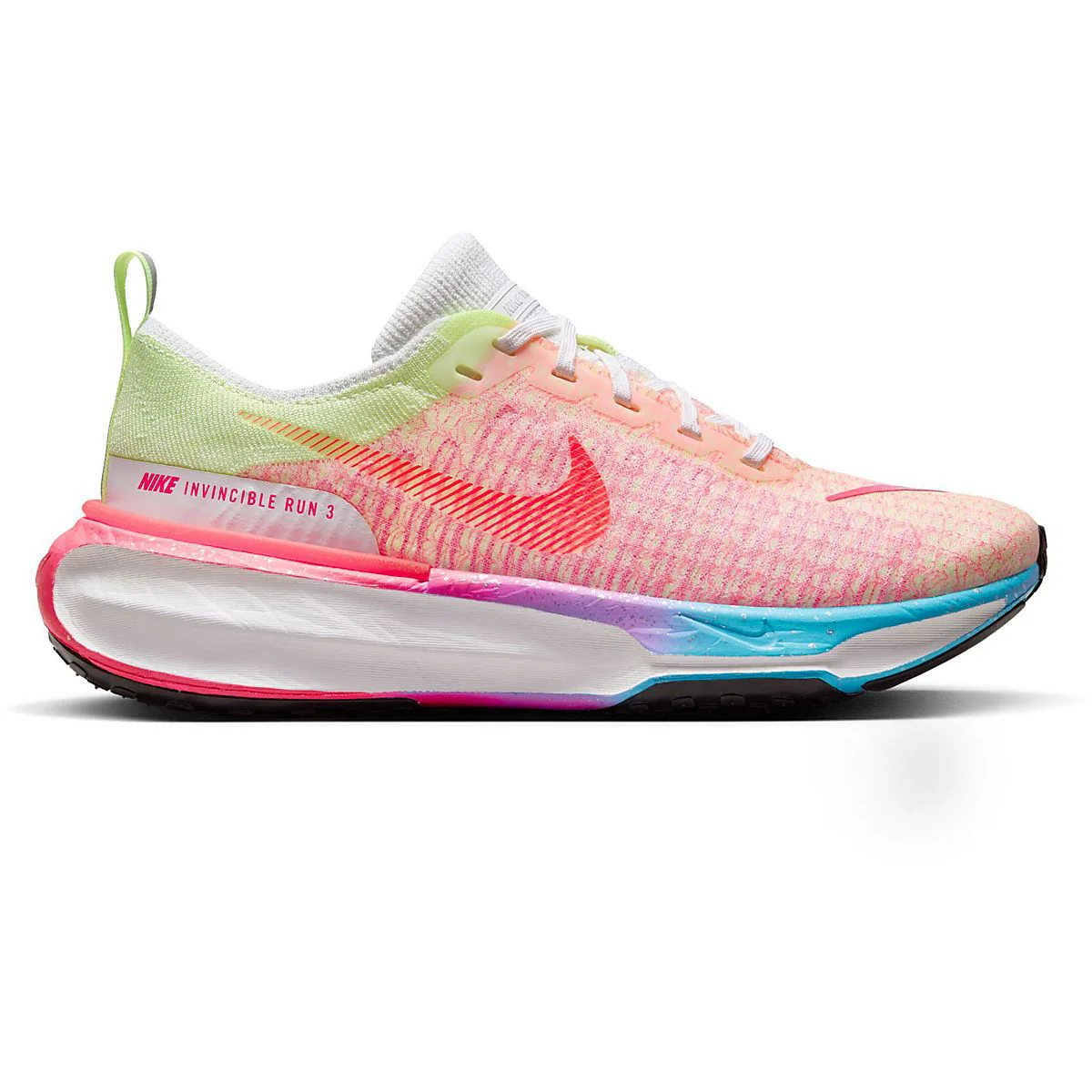 Women's Nike Invincible 3, Barely Volt/Hyper Pink-White, 10 B Medium