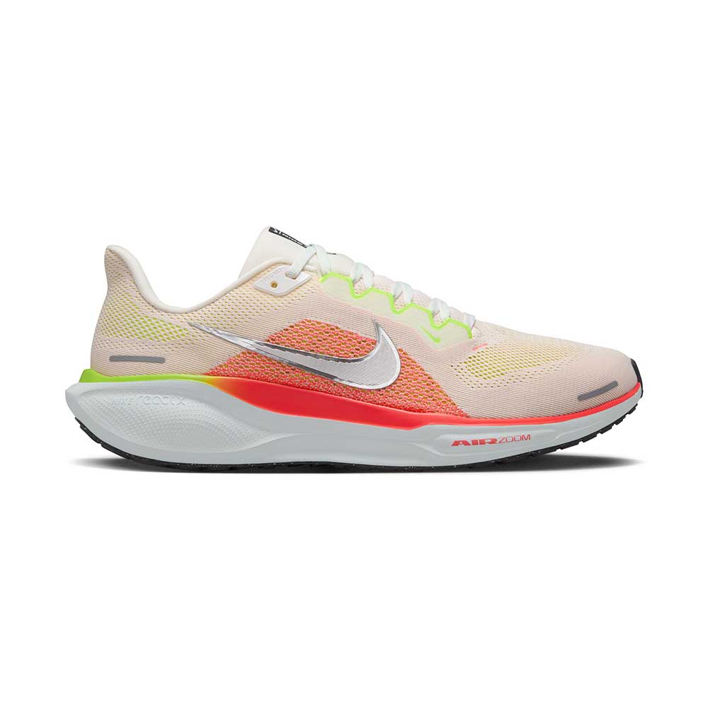 Women's Nike Pegasus 41, Summit White/Chrome, 6.5 B Medium