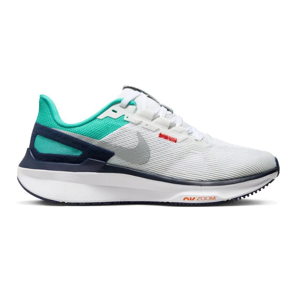 Women's Nike Structure 25, White/Lt Smoke Grey/Clear Jade/Jade Ice, 9 B Medium