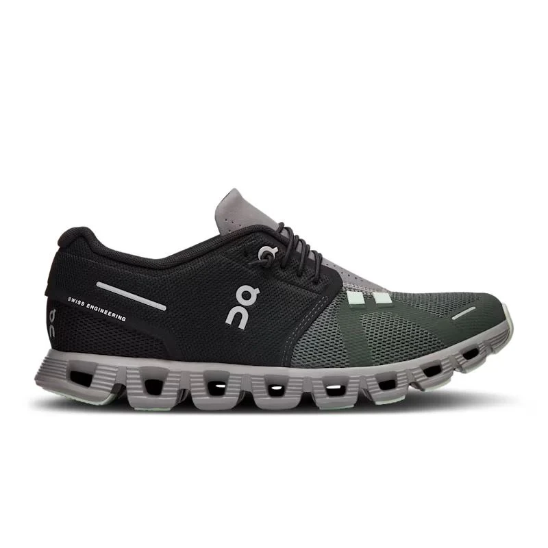 Women's On Cloud 5, Black/Lead, 6.5 B Medium