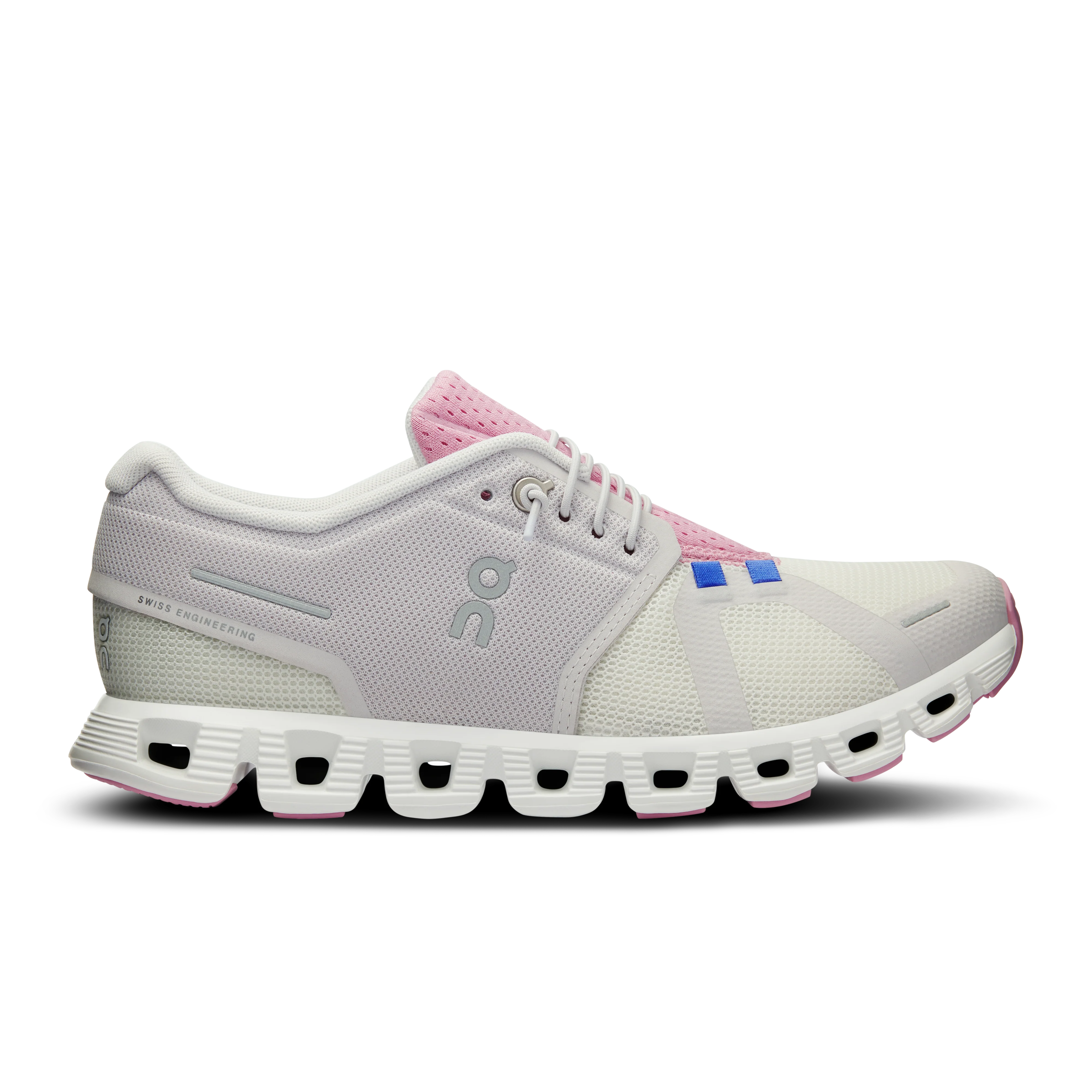 Women's On Cloud 5 Push, Ivory/Blossom, 8 B Medium