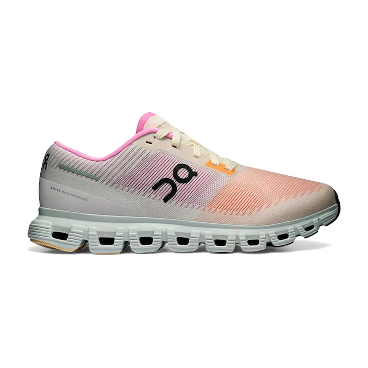 Women's On Cloud 6 Push, Tangerine/Raspberry, 5.5 B Medium