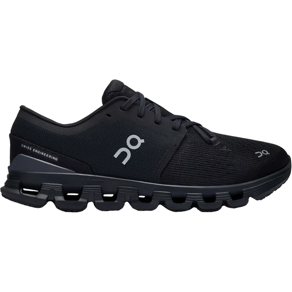 Women's On Cloud X 4, Black/Eclipse, 7.5 B Medium