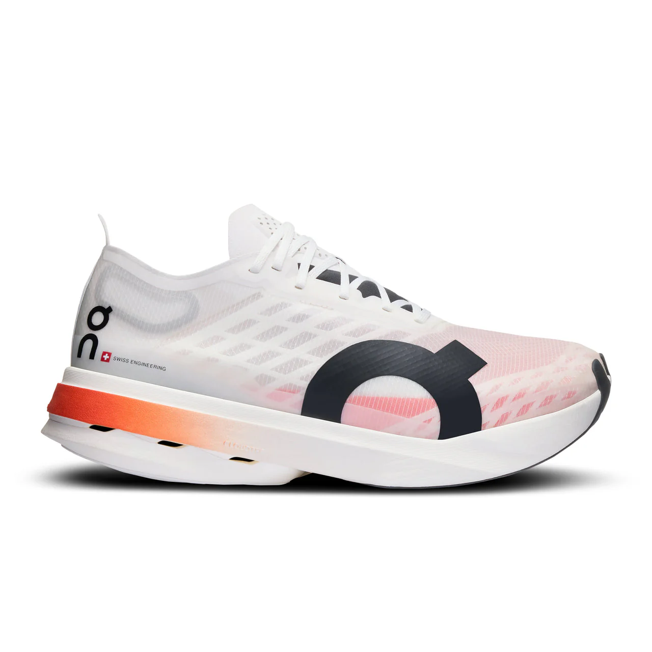 Women's On Cloudboom Strike, White/Black, 6.5 B Medium