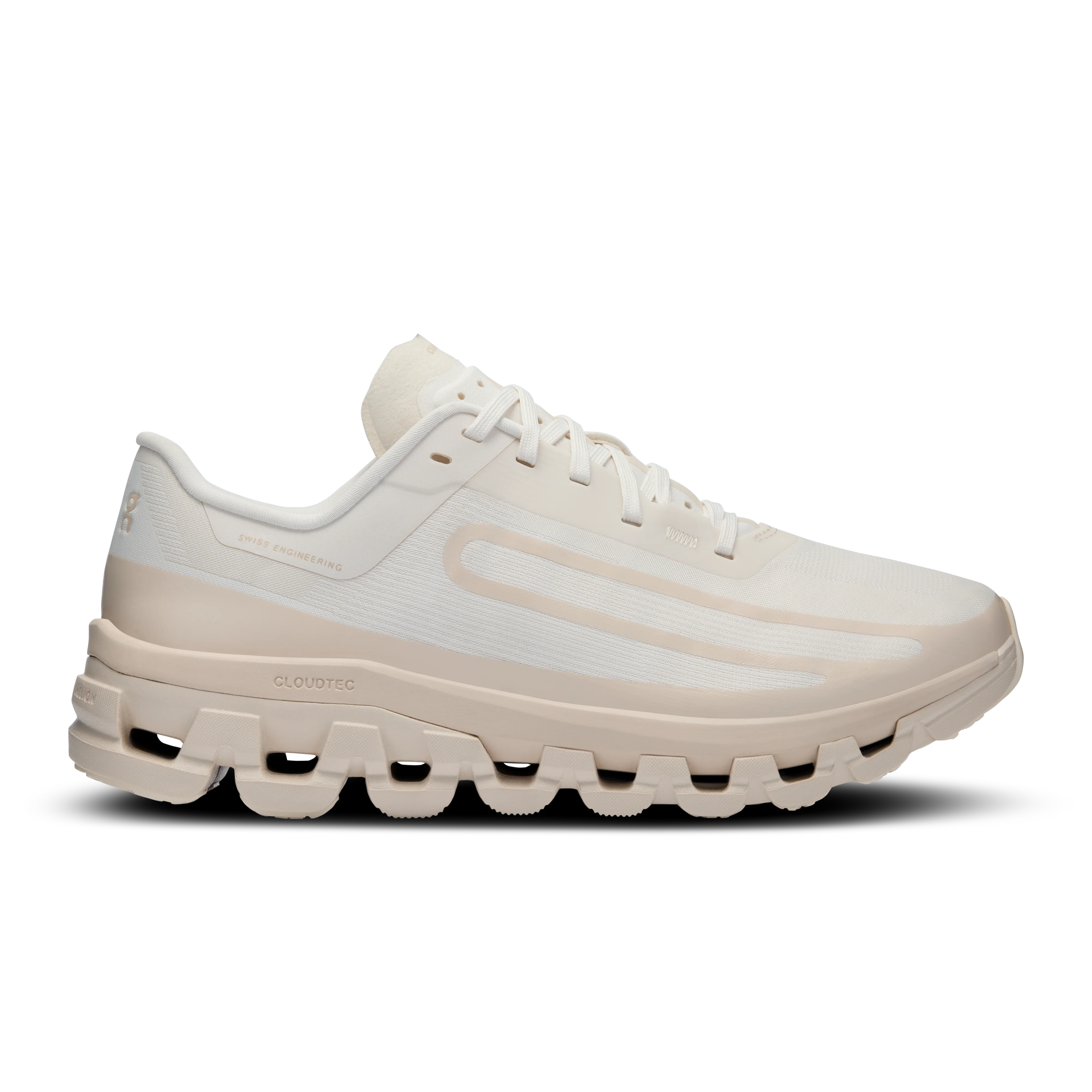 Women's On Cloudflow 4 IKON, White/Moon, 9 B Medium