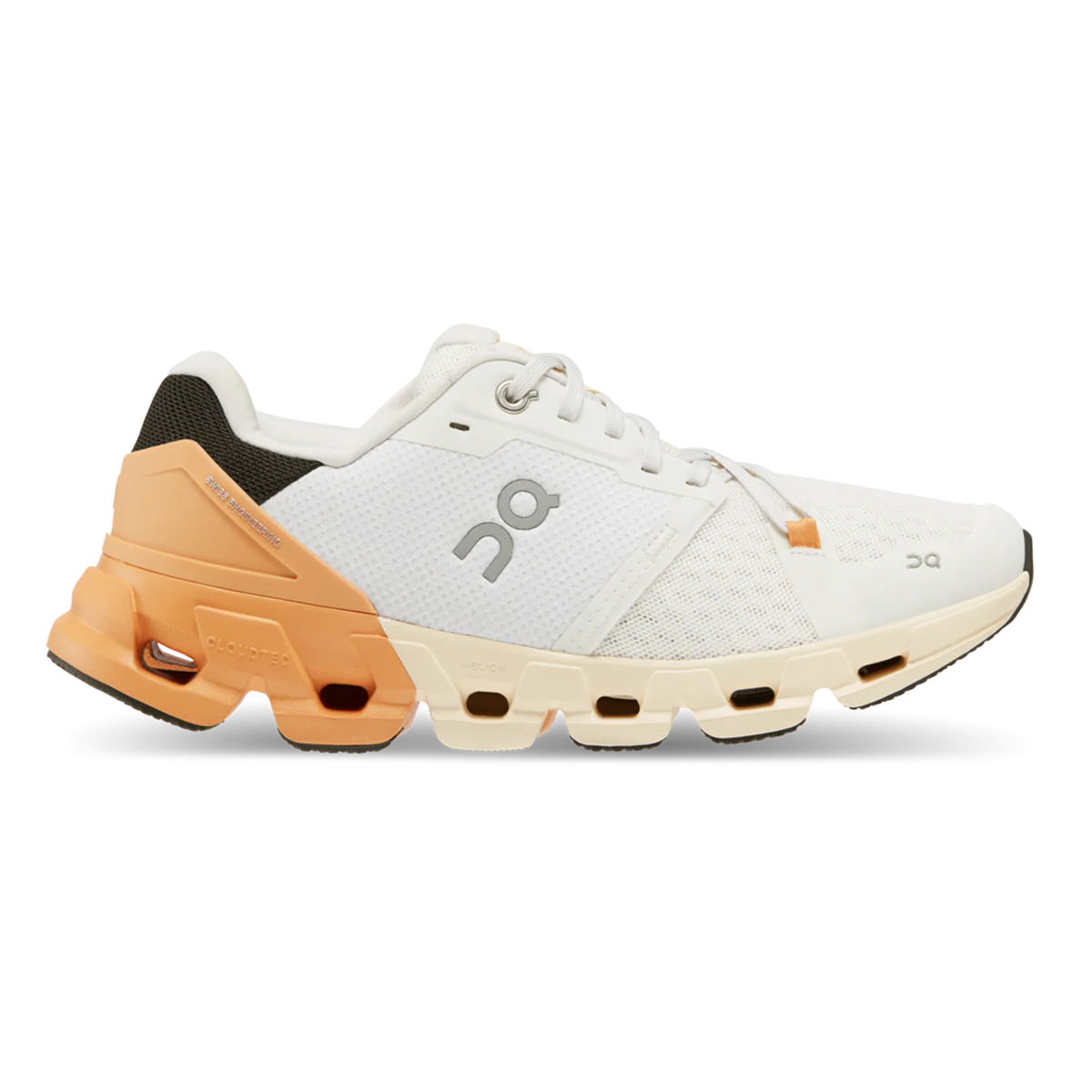 Women's On Cloudflyer 4, White/Copper, 6.5 B Medium