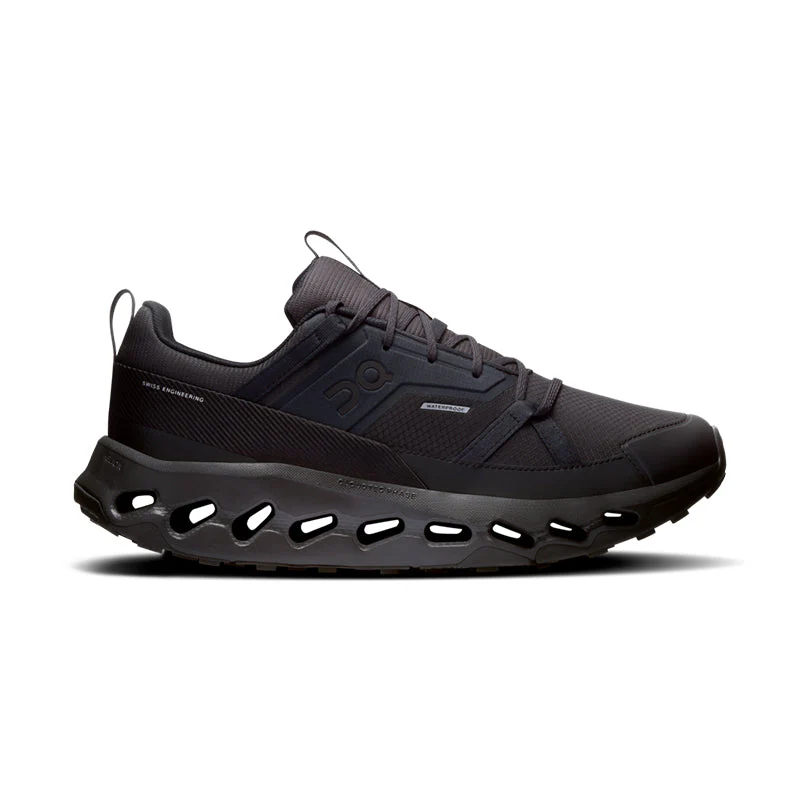 Women's On Cloudhorizon Waterproof, Black/Black, 10 B Medium