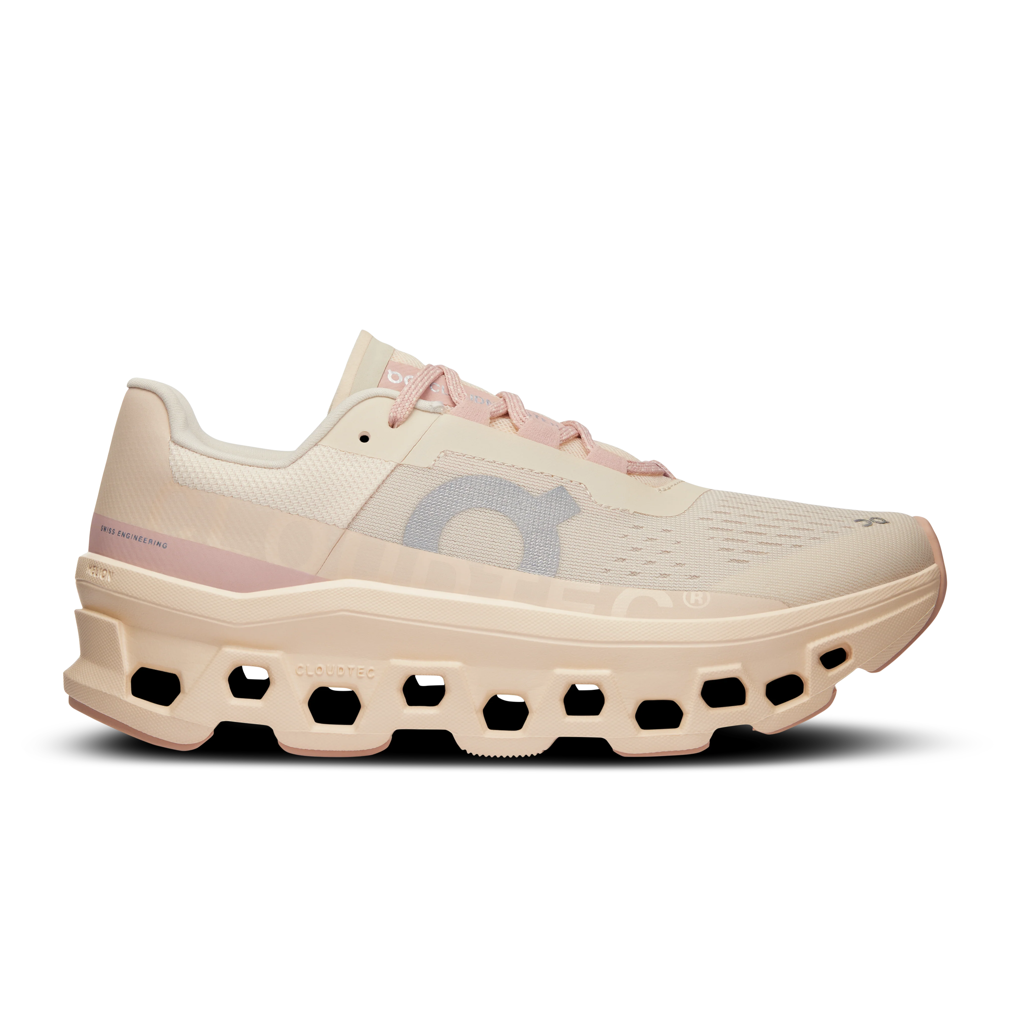 Women's On Cloudmonster, Moon/Fawn, 8 B Medium