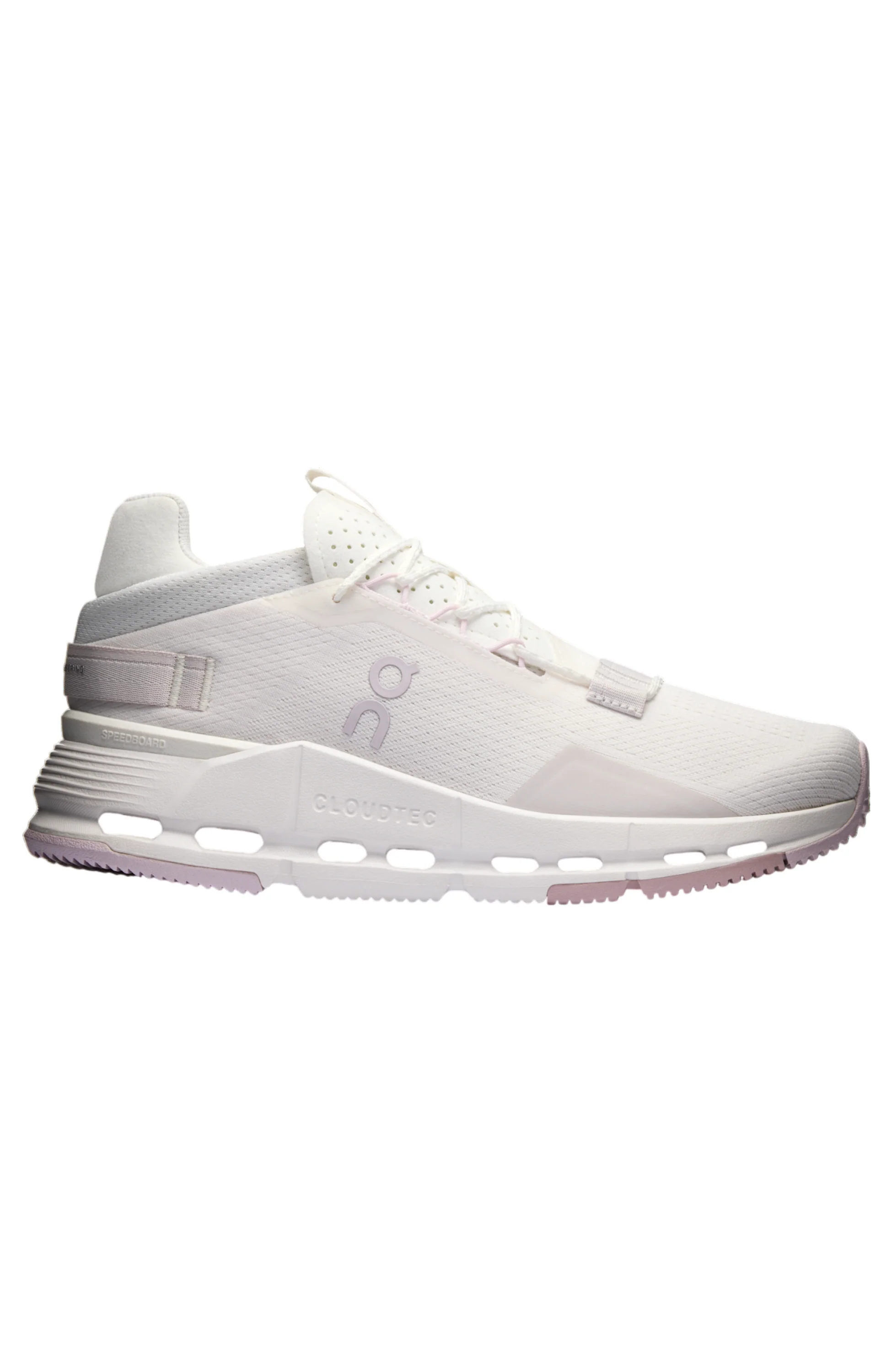 Women's On Cloudnova 2, White/Orchid, 6.5 B Medium