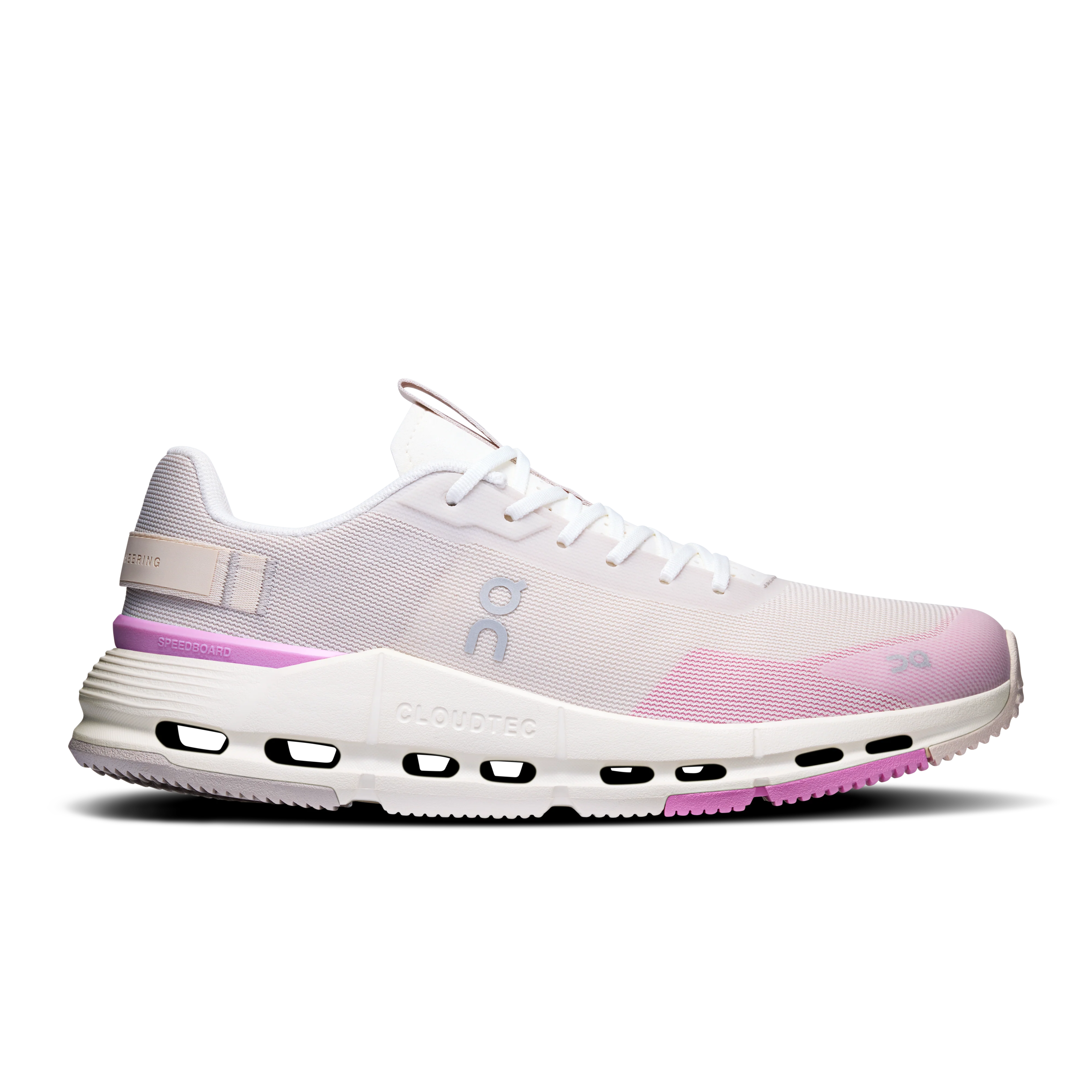 Women's On Cloudnova Form 2, Pearl/Raspberry, 5 B Medium