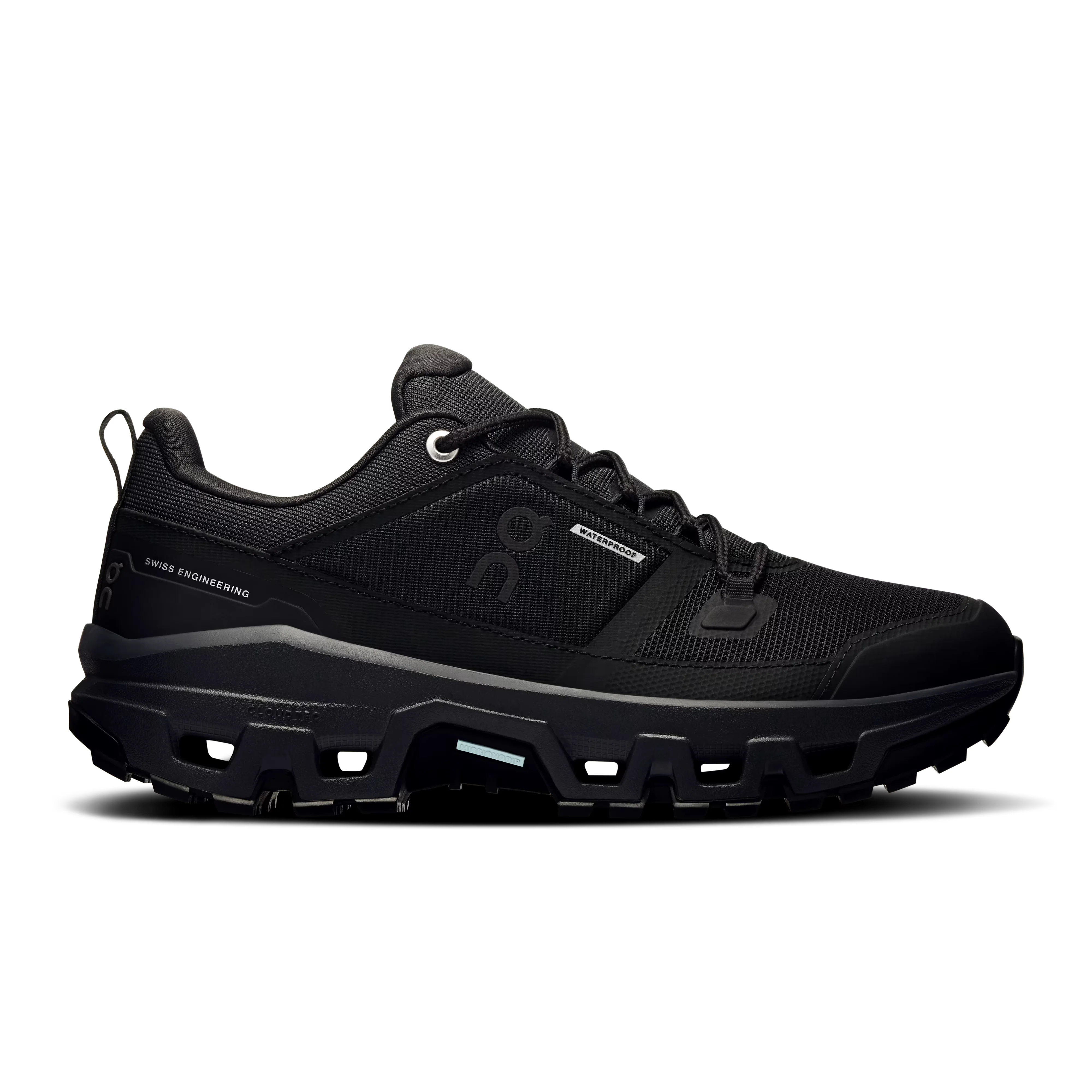 Women's On Cloudrock Low WP, Black/Black, 9 B Medium