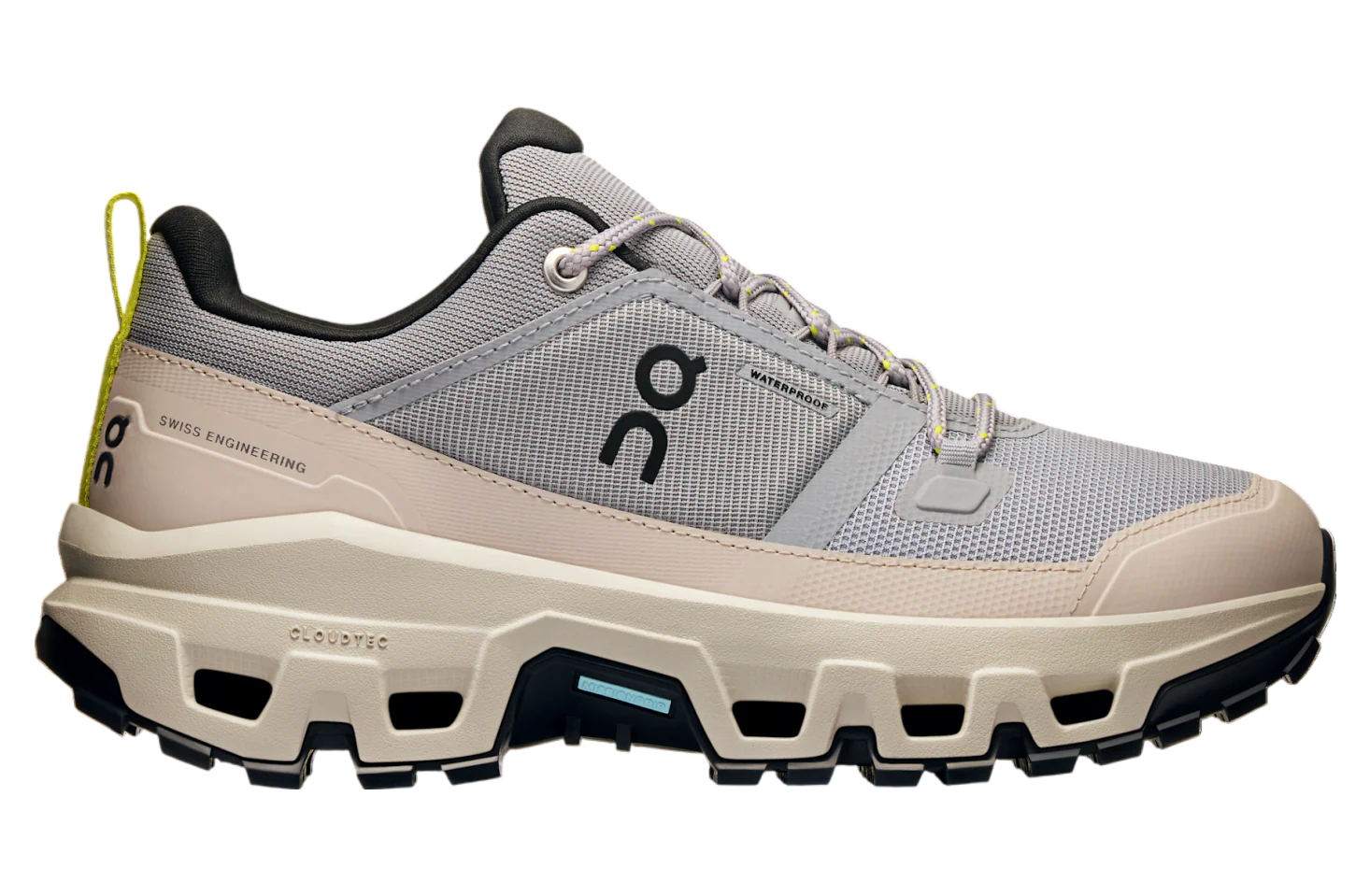 Women's On Cloudrock Low WP, Alloy/Ice, 7 B Medium
