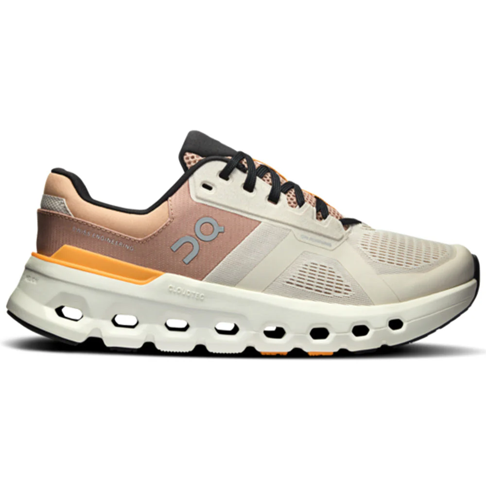 Women's On Cloudrunner 2, Pearl/Tangerine, 10 B Medium